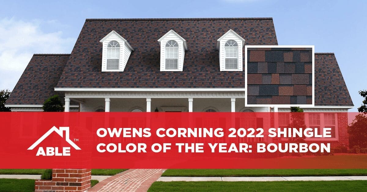 Owens Corning 2022 Shingle Color of the Year: Bourbon